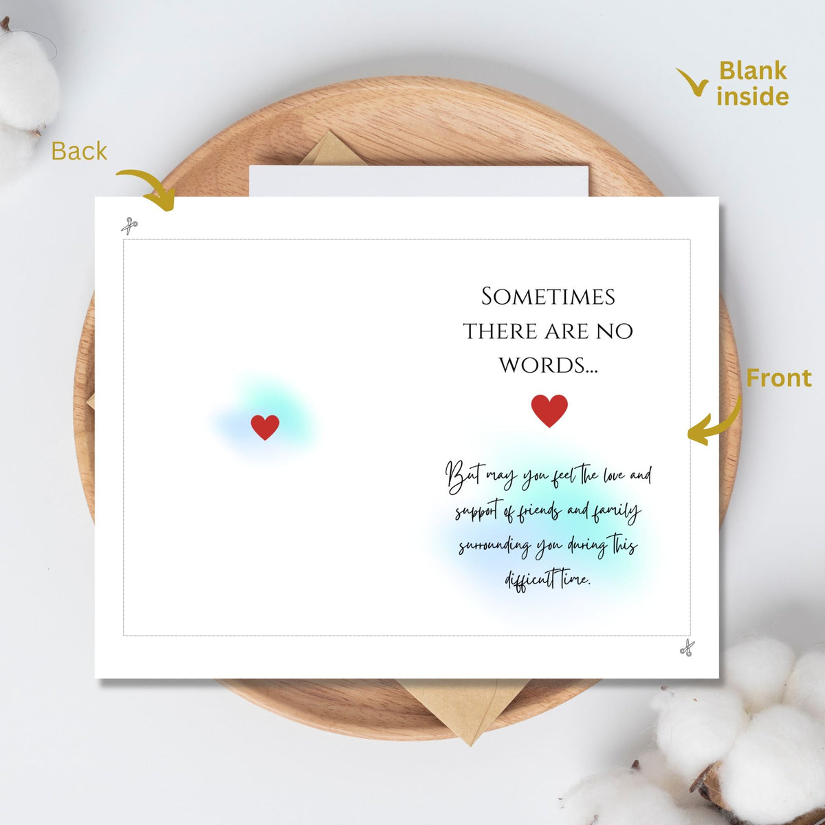 Printable Sympathy Card | Instant Download Condolence Card – Digital Printable by Digital Kim Designs