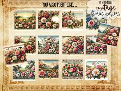Vintage Birthday Clipart & Fussy Cuts | 11 Printable Junk Journal Images – Digital Printable by Digital Kim Designs