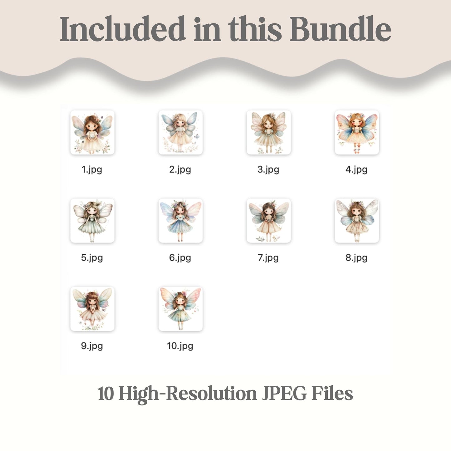 Whimsical Fairy Watercolor Art Set | 10 Fantasy Illustrations – Digital Printable by Digital Kim Designs