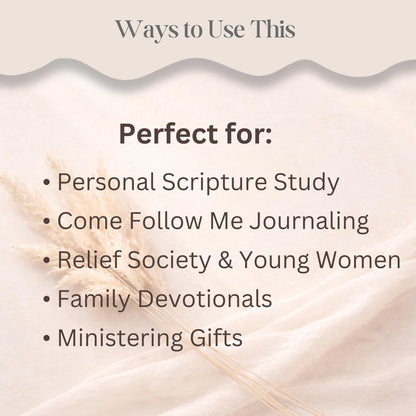 With Him LDS Reflection Journal Printable (5 - Page Devotional PDF) – Digital Printable by Digital Kim Designs